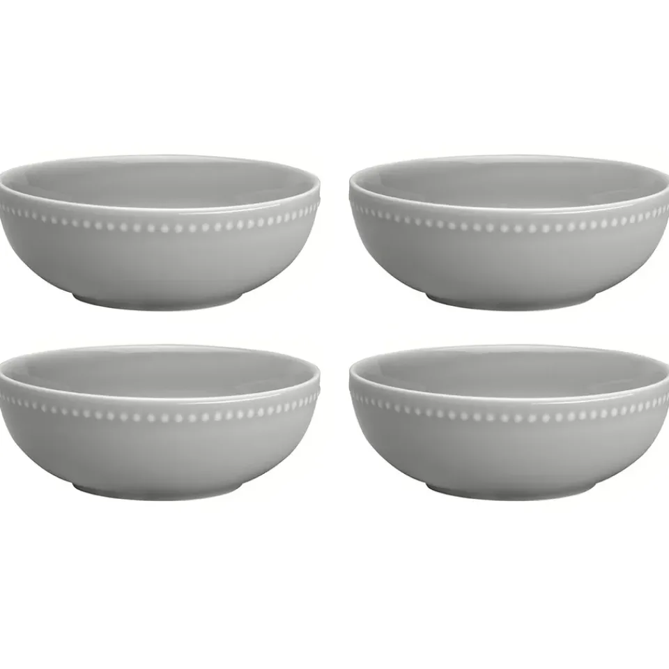 Breakfast Bowls^Scandi Living Dots breakfast bowl 60 cl 4-pack, Grey