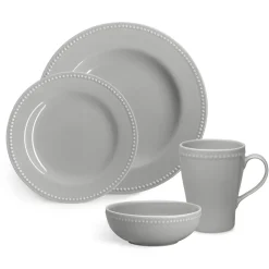 Breakfast Bowls^Scandi Living Dots breakfast bowl 60 cl 4-pack, Grey