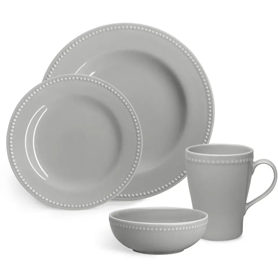 Breakfast Bowls^Scandi Living Dots breakfast bowl 60 cl 4-pack, Grey