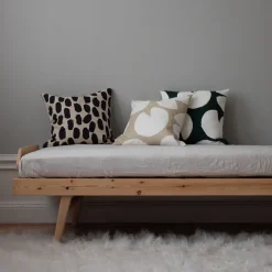 Cushion Covers^Fine Little Day Dots cushion cover 48x48 cm, beige- Black