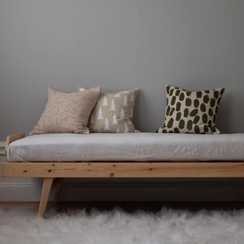 Cushion Covers^Fine Little Day Dots cushion cover 48x48 cm, beige-olive Green