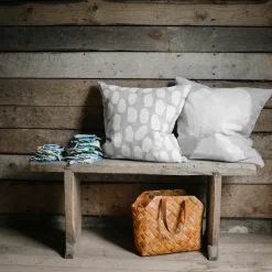 Cushion Covers^Fine Little Day Dots cushion cover 48x48 cm, beige- White