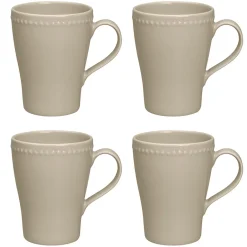 Scandi Living Dots mug 35 cl 4-pack, Beige