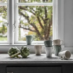 Scandi Living Dots mug 35 cl 4-pack, Green