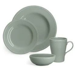 Scandi Living Dots mug 35 cl 4-pack, Green