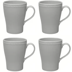 Coffee Cups^Scandi Living Dots mug 35 cl 4-pack, Grey