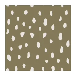 Paper Napkins^Cooee Design Dots napkins 33x33 cm 20-pack, Olive Green