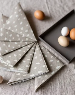 Paper Napkins^Cooee Design Dots napkins 33x33 cm 20-pack, Sand Grey