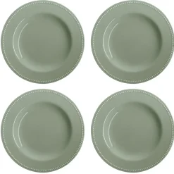 Dinner Plates^Scandi Living Dots plate 28 cm 4-pack, Green