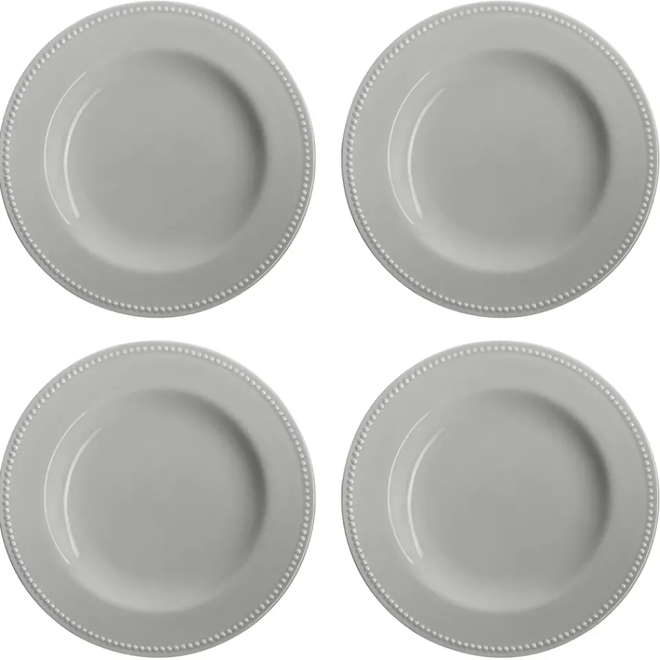 Dinner Plates^Scandi Living Dots plate 28 cm 4-pack, Grey