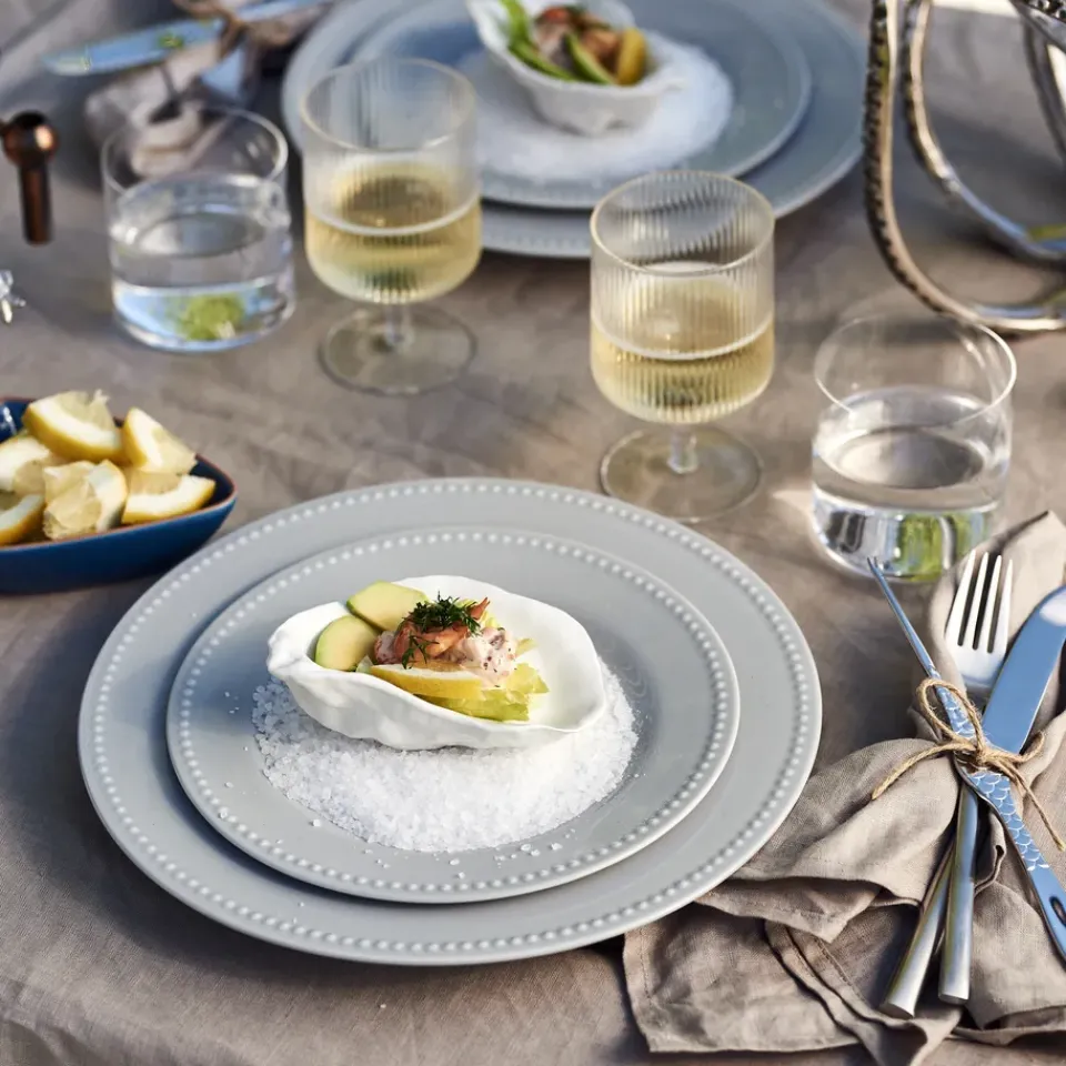 Dinner Plates^Scandi Living Dots plate 28 cm 4-pack, Grey