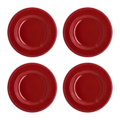 Dinner Plates^Scandi Living Dots plate 28 cm 4-pack, Red