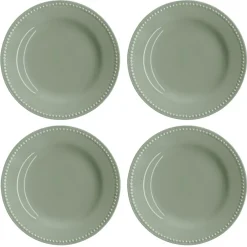 New Scandi Living Dots small plate 22 cm 4-pack, Green