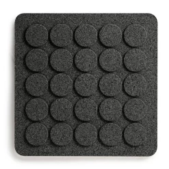 Online Born In Sweden Dots square trivet 20x20 cm, Black