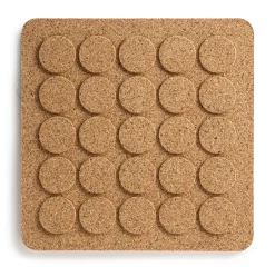 Trivets^Born In Sweden Dots square trivet 20x20 cm, Brown