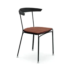 Seating|Balcony Furniture^Byarums bruk Dover chair, Mahogany oil, black stand BrownBlack