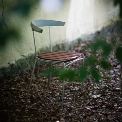 Seating|Balcony Furniture^Byarums bruk Dover chair, Mahogany oil, black stand BrownBlack