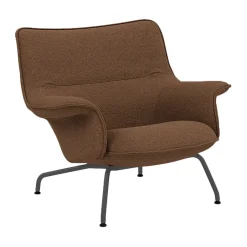 Armchairs & Footstools^Muuto Doze armchair low, Hearth 4-anthracite/black GreyBlack