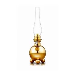 Oil & Kerosene Lamps^Karlskrona Lampfabrik Dragsö Kerosene Lamp 38 cm, Brass Gold-coloured