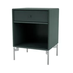 Bedside Tables^Montana Dream bedside table, Black jade 163, chrome legs Green