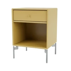 Sale Montana Dream bedside table, Cumin 157, chrome legs Yellow