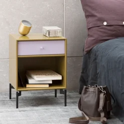 Bedside Tables^Montana Dream bedside table, Cumin 157, base 3cm Yellow