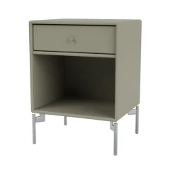 Bedside Tables^Montana Dream bedside table, Fennel 144, chrome legs Green