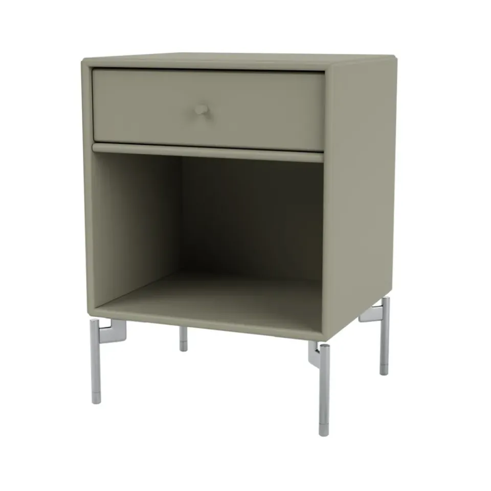 Bedside Tables^Montana Dream bedside table, Fennel 144, chrome legs Green