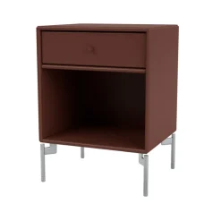 Bedside Tables^Montana Dream bedside table, Masala 155, chrome legs Brown