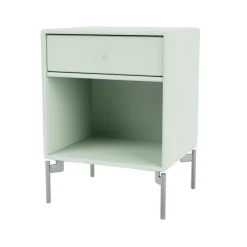 Sale Montana Dream bedside table, Mist 161, chrome legs Green
