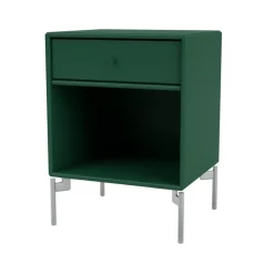 Bedside Tables^Montana Dream bedside table, Pine 136, chrome legs Green