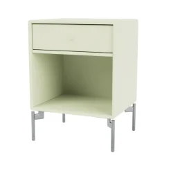 Bedside Tables^Montana Dream bedside table, Pomelo 140, chrome legs Green