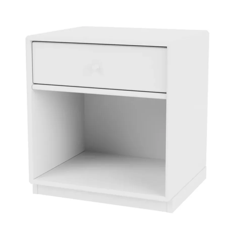 Bedside Tables^Montana Dream bedside table, Snow 38, base 3cm White