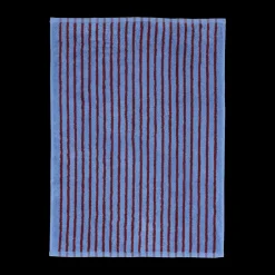 Clearance Scandi Living Drift bath mat 50x70cm, Blue-red BlueRed