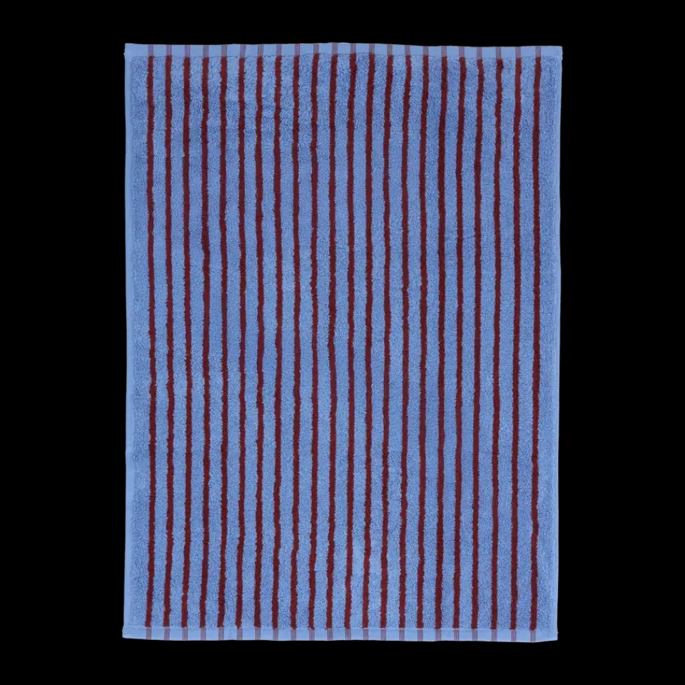 Clearance Scandi Living Drift bath mat 50x70cm, Blue-red BlueRed