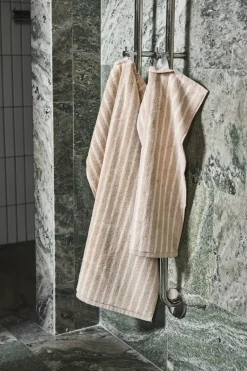 Towels^Scandi Living Drift bath towel 70x140 cm, Beige-white BeigeWhite