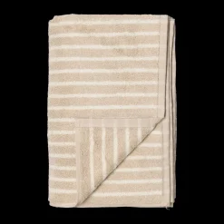Online Scandi Living Drift bath towel 70x140 cm, Beige-white BeigeWhite