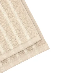 Online Scandi Living Drift bath towel 70x140 cm, Beige-white BeigeWhite