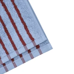 Online Scandi Living Drift bath towel 70x140 cm, Blue-red BlueRed