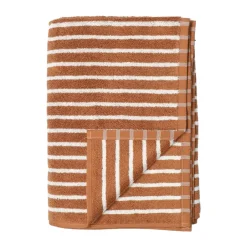 Outlet Scandi Living Drift bath towel 70x140 cm, Brown-white BrownWhite