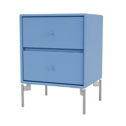 Online Montana Drift bedside table, Azure 154, chrome legs cm Blue