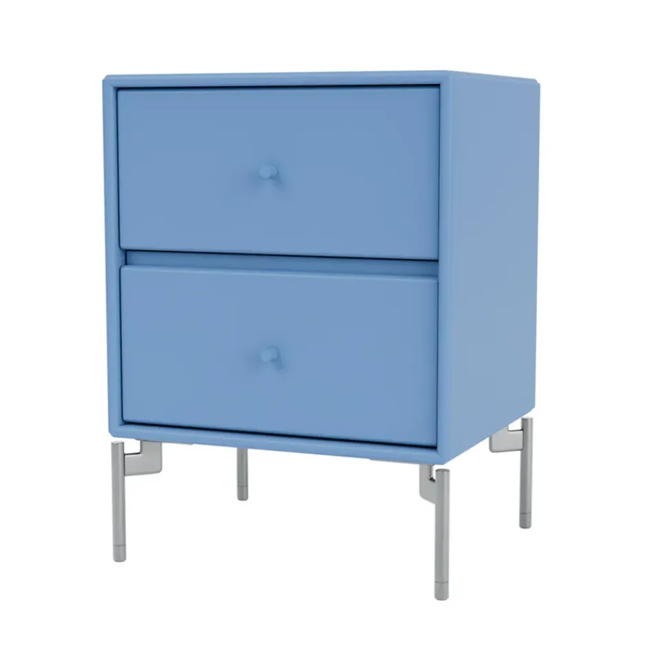 Online Montana Drift bedside table, Azure 154, chrome legs cm Blue