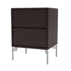 Bedside Tables^Montana Drift bedside table, Balsamic 160, chrome legs cm Brown