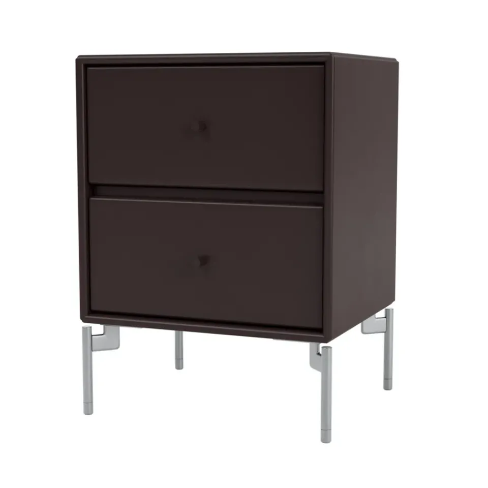 Bedside Tables^Montana Drift bedside table, Balsamic 160, chrome legs cm Brown