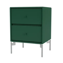 Bedside Tables^Montana Drift bedside table, Pine 136, chrome legs cm Green