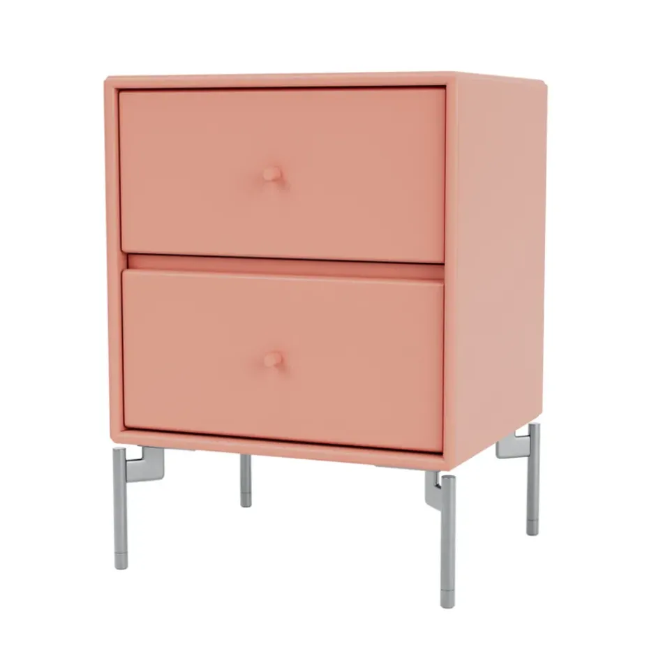 Bedside Tables^Montana Drift bedside table, Rhubarb 151, chrome legs cm Pink