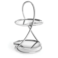 Sale Robert Welch Drift cake stand, 2 tier Silver-coloured