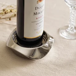 Hot Robert Welch Drift coaster for wine bottle, Stainless steel