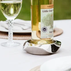 Hot Robert Welch Drift coaster for wine bottle, Stainless steel