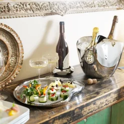 Serving Platters & Dishes^Robert Welch Drift serving tray 36 cm, smooth Silver-coloured